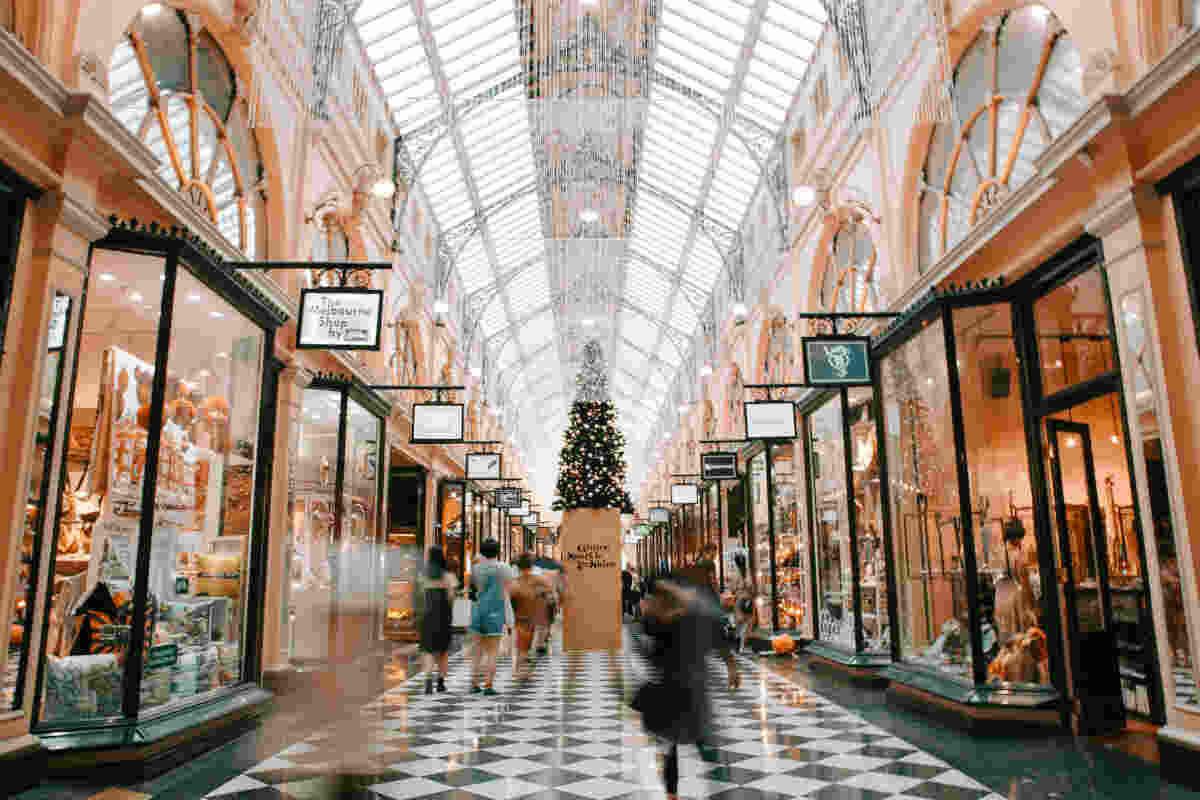 Centro commerciale a Natale