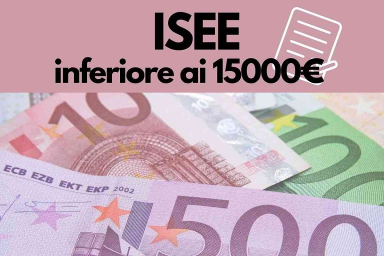 Agevolazioni Con Isee Inferiore A 15000