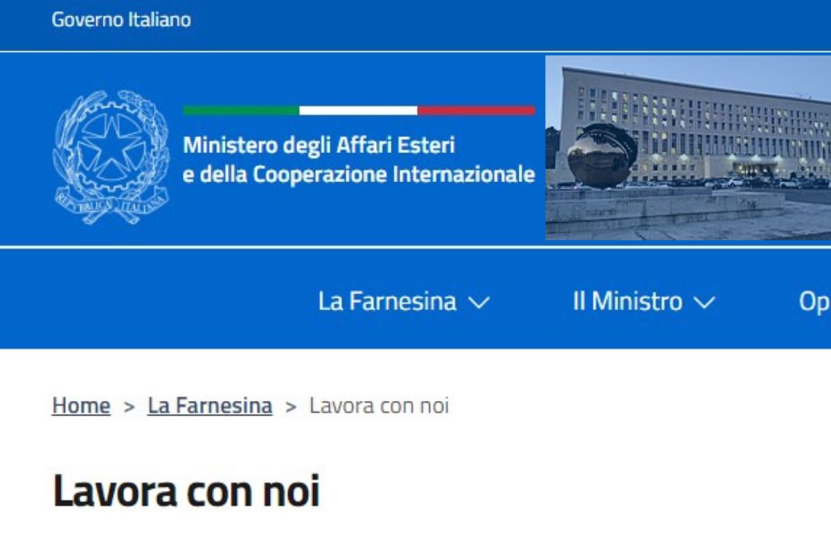 Sito ufficiale del ministero degli affari esteri italiano
