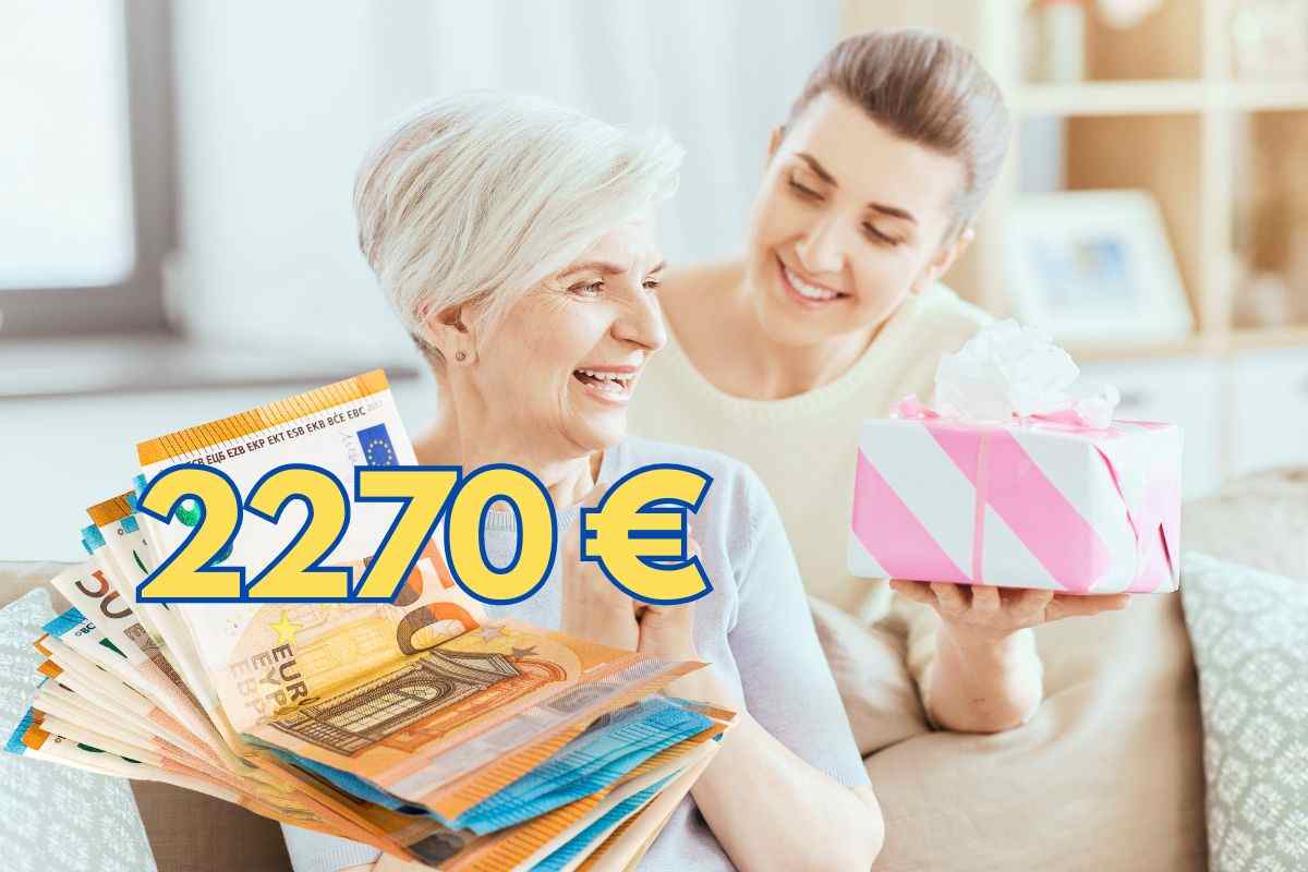 Pensionata riceve un bonus