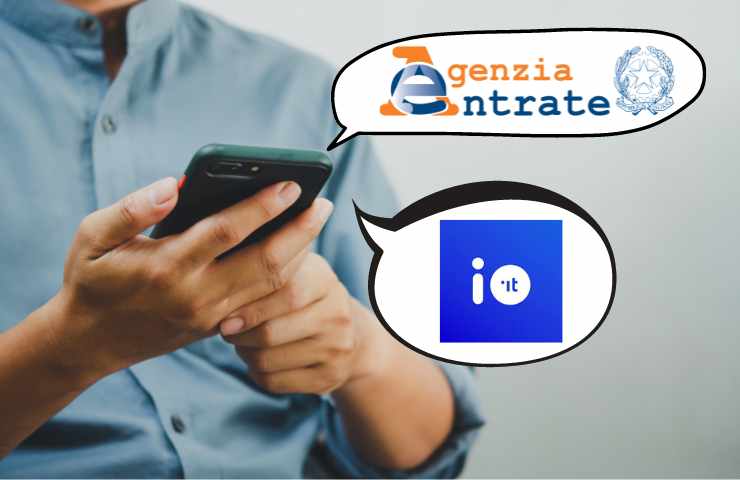 notifiche agenzia delle entrate su app io