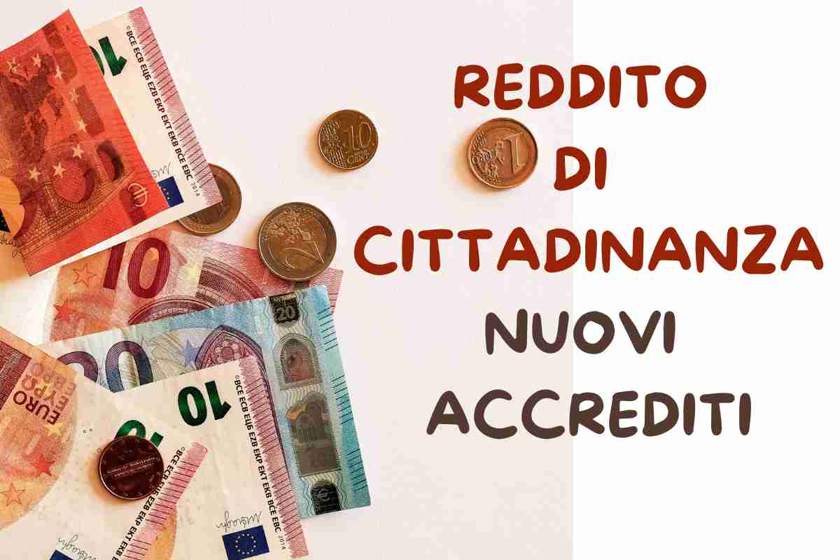 Nuovi accrediti reddito di cittadinanza