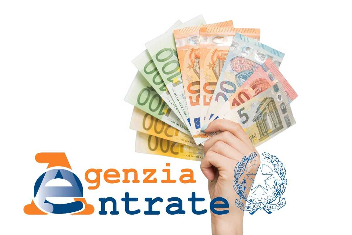 Logo Agenzia delle Entrate e soldi