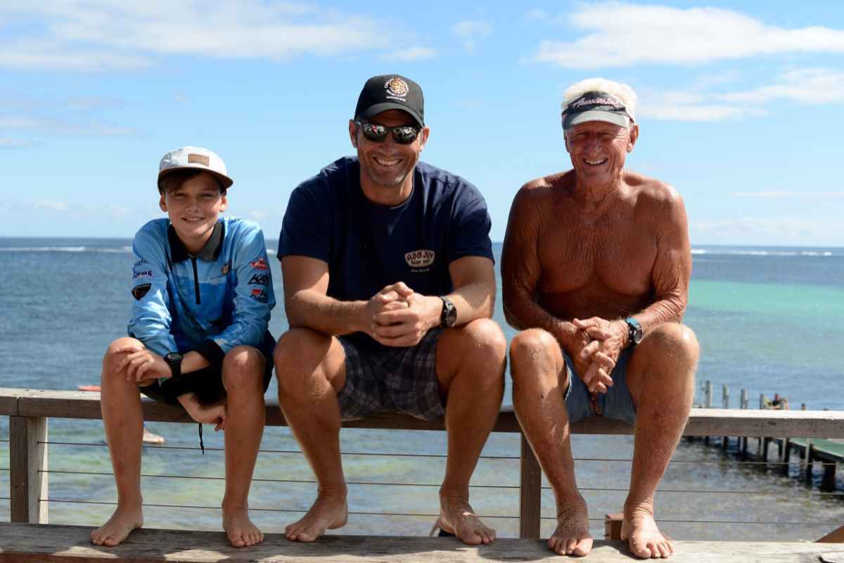 Nonno col figlio e il nipote